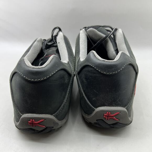 KURU Chicane Trail Hiking Shoes Men Size 10.5 Black Gray Comfort Low Sneakers